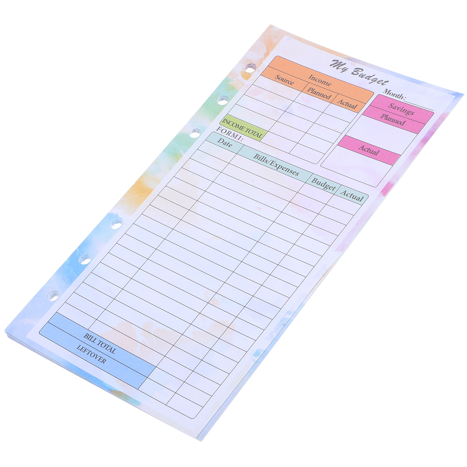 Planner Weekly Budget - 14Sheets A6 Refillable Budget Planner Binder