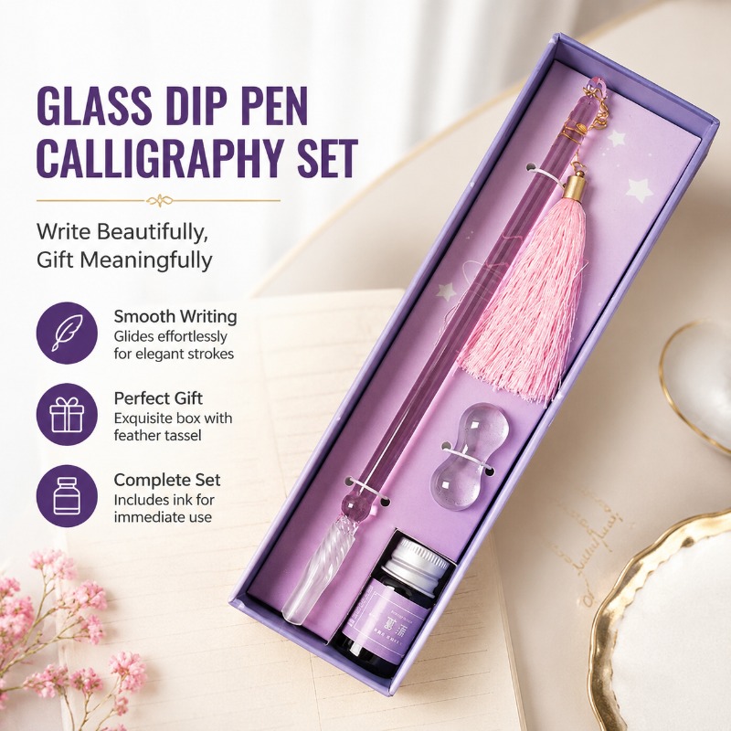 Glass Dip Pen Calligraphy Set  - Fountain Pen Ink review and price
