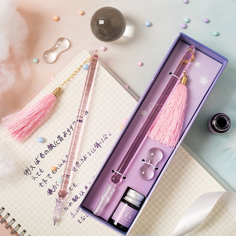 Glass Dip Pen Calligraphy Set  - Fountain Pen Ink review and price