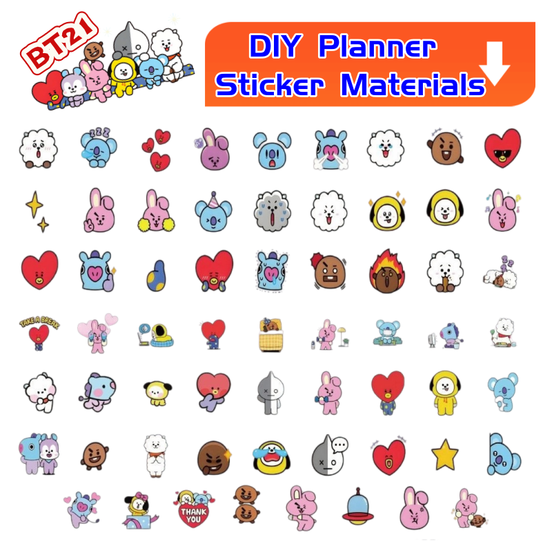 BT21 koya RJ tata Shooky Mang  - Memo Pad Sticky review and price