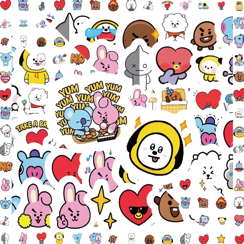 BT21 koya RJ tata Shooky Mang  - Memo Pad Sticky review and price