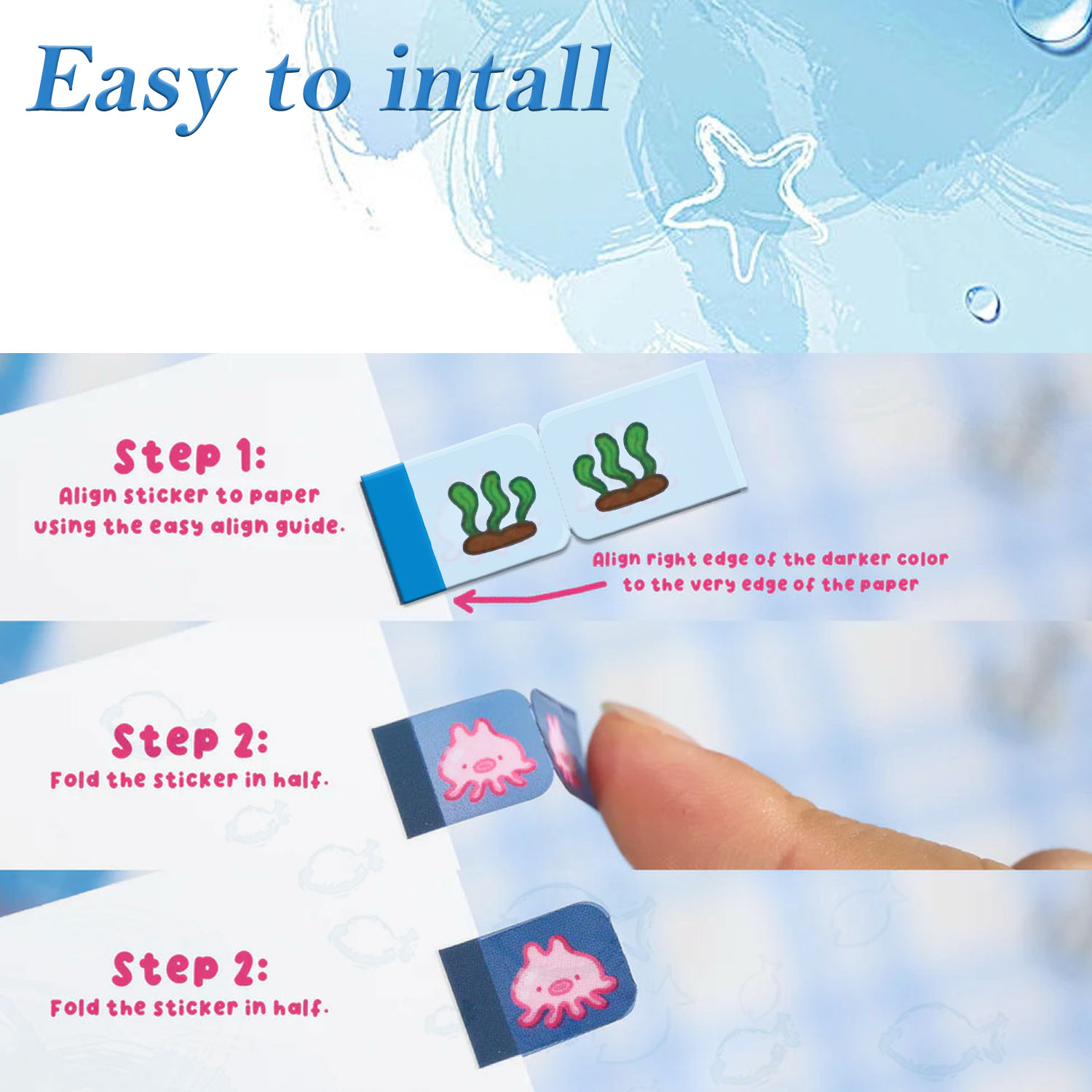 Sea Creature Lil Tab Stickers  - Memo Pad Sticky review and price