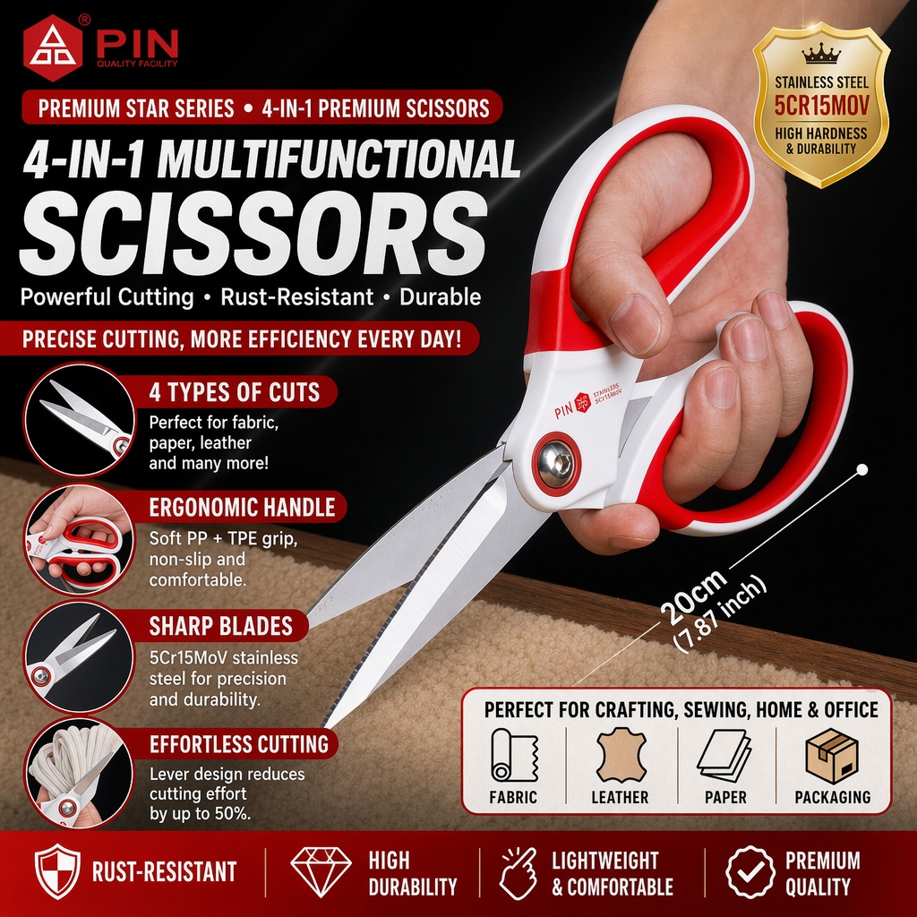 Multi-Function Scissors 5Cr15M - Scissors Stainless Craft review and price