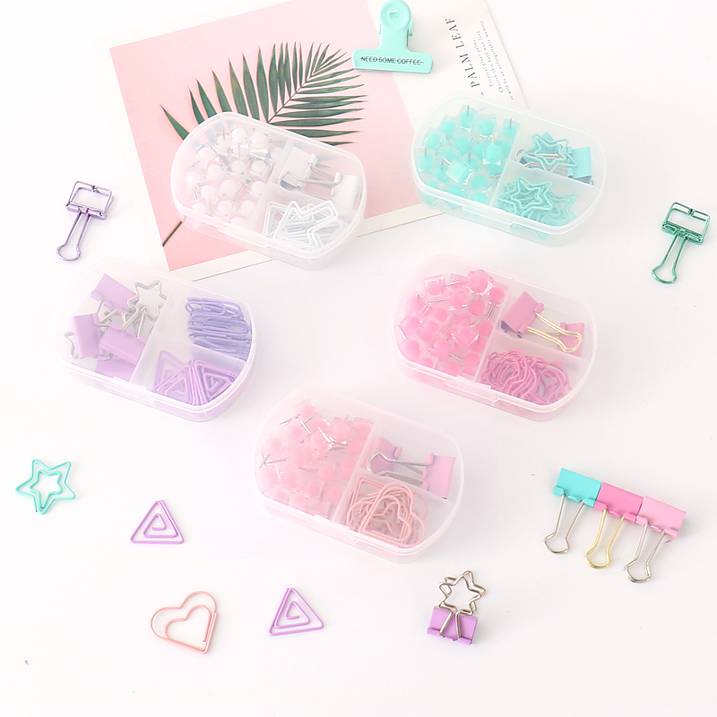 TUTU coloful Binder clips push - Binder Clip Assorted review and price