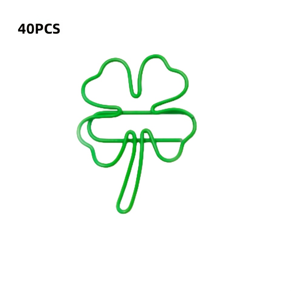 20/30/40pcs green four-leaf cl - Binder Clip Assorted review and price