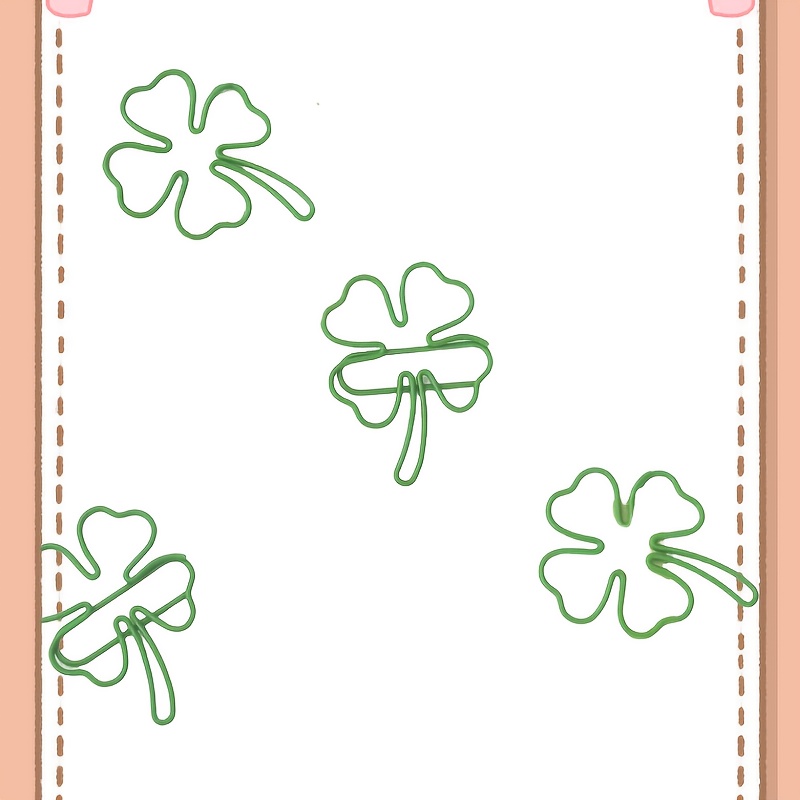20/30/40pcs green four-leaf cl - Binder Clip Assorted review and price