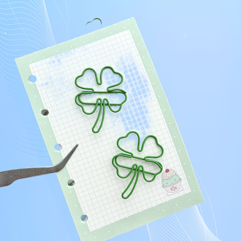 20/30/40pcs green four-leaf cl - Binder Clip Assorted review and price