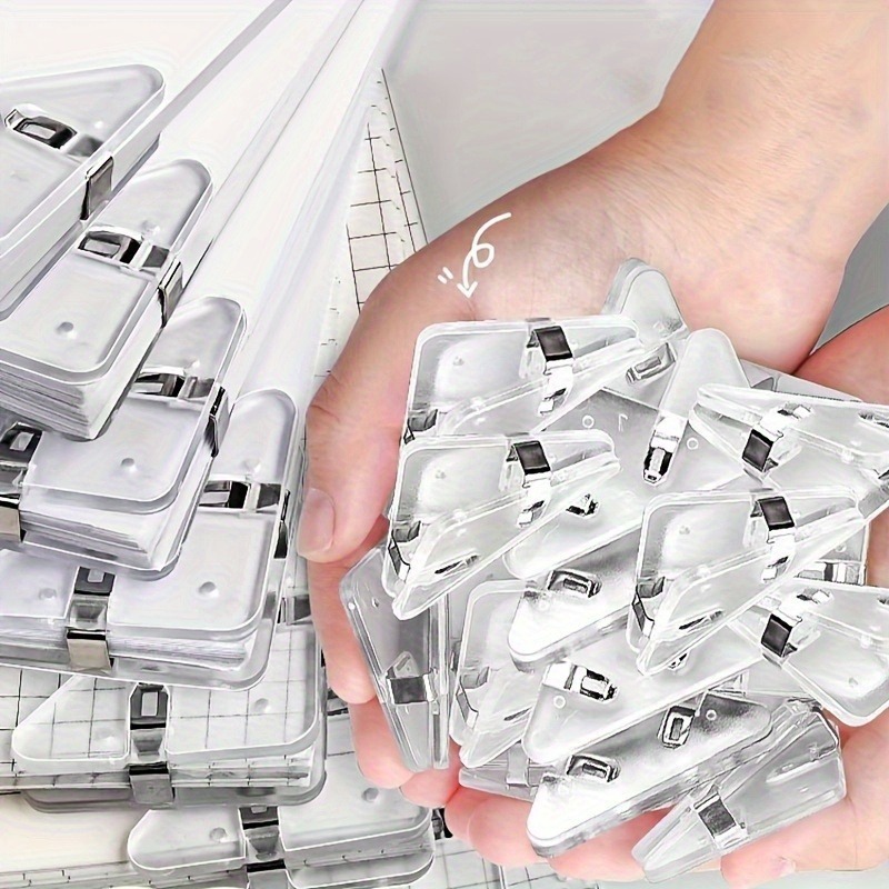 22pcs Clear Triangle Clip Set  - Binder Clip Assorted review and price