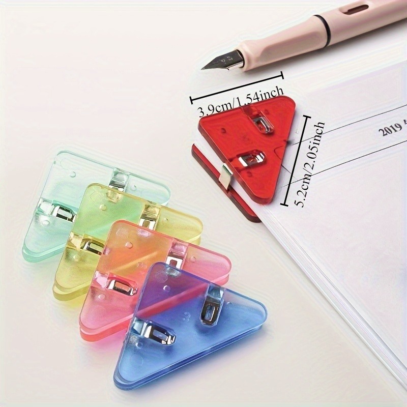 22pcs Clear Triangle Clip Set  - Binder Clip Assorted review and price