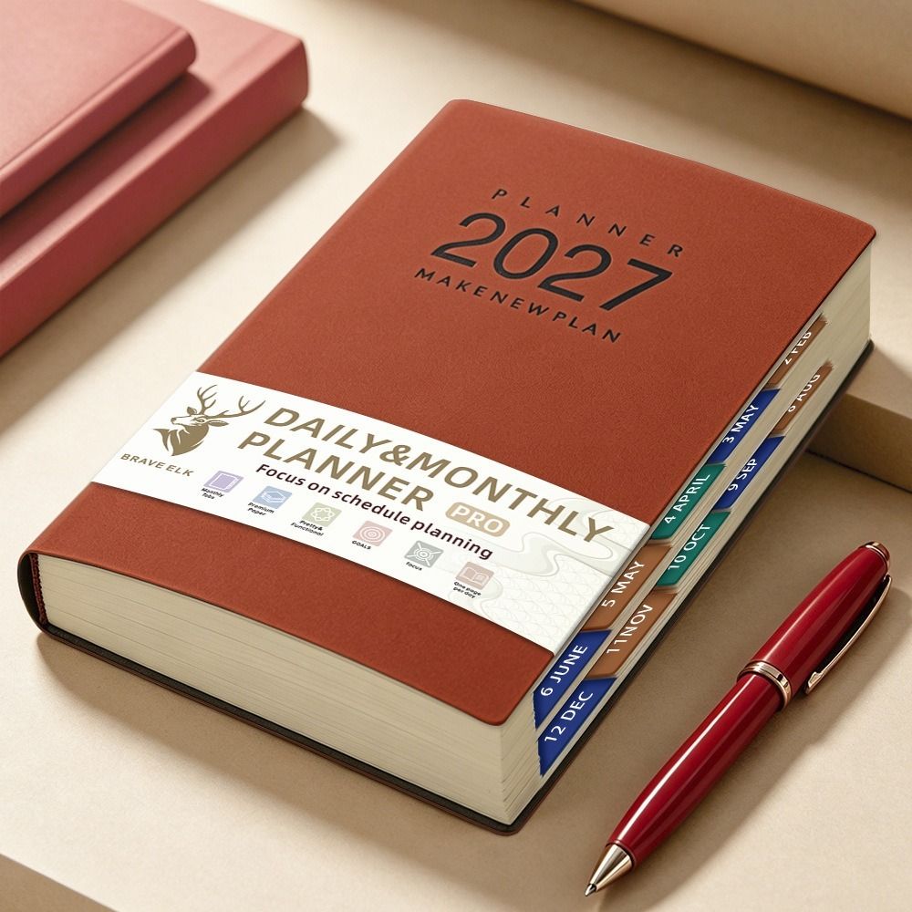 A5 Size Daily Planner Notebook - Journal Leather Hardcover review and price