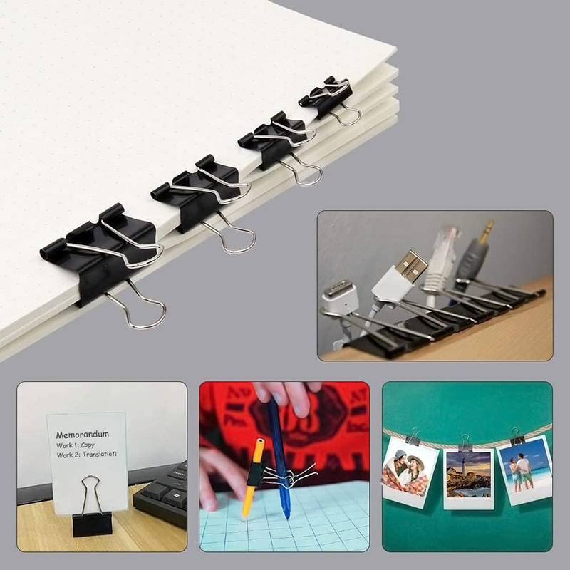 Binder Clips Black Foldback Cl - Binder Clip Assorted review and price