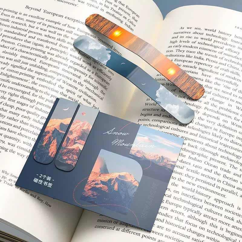 2pcs Landscape Themed Magnetic - Bookmark Magnetic Clip review and price