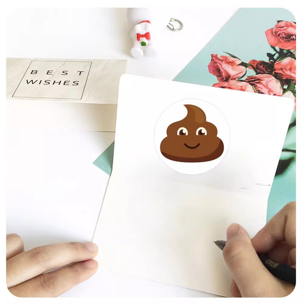 100-500pcs Funny Poop Cartoon  - Memo Pad Sticky review and price