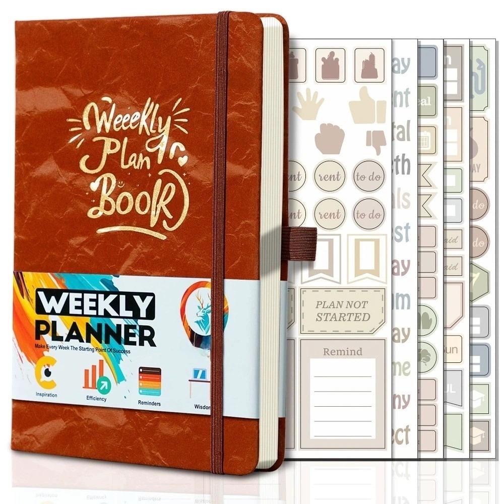 English Edition A5 Weekly Plan - Planner Weekly Budget review and price