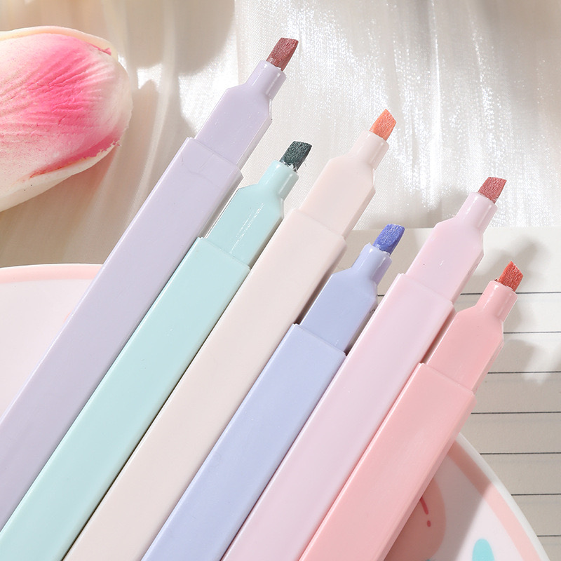 6 Pcs/Set Highlighters Set Cut - Highlighter Set Pastel review and price
