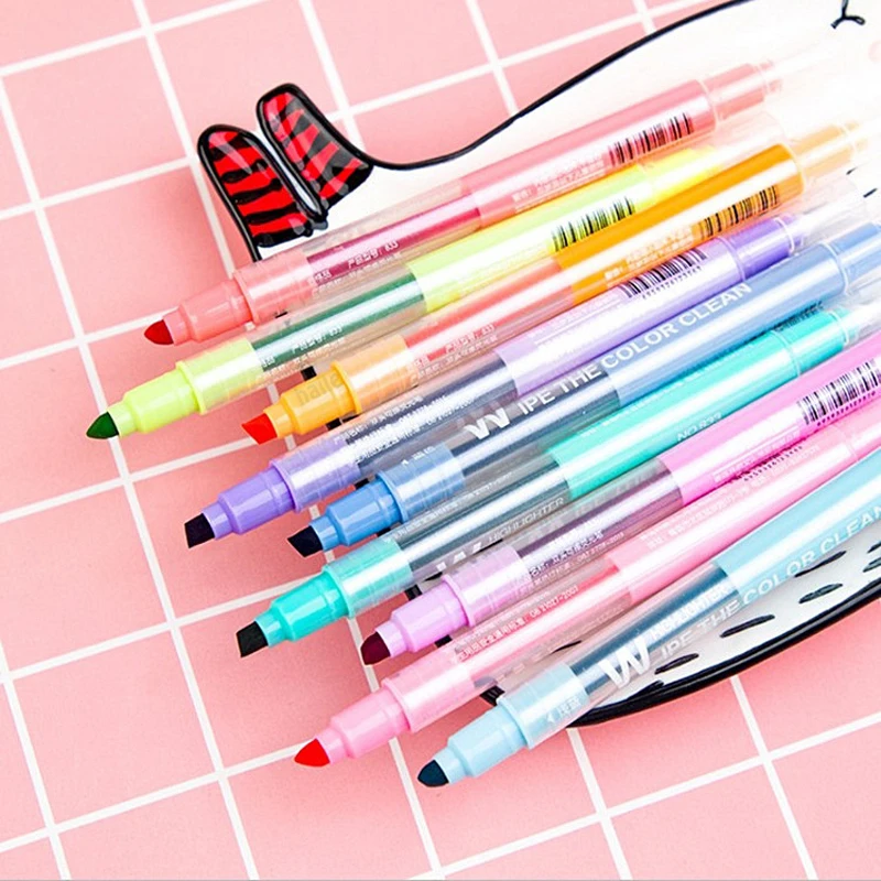 10 Colors Erasable Highlighter - Highlighter Set Pastel review and price