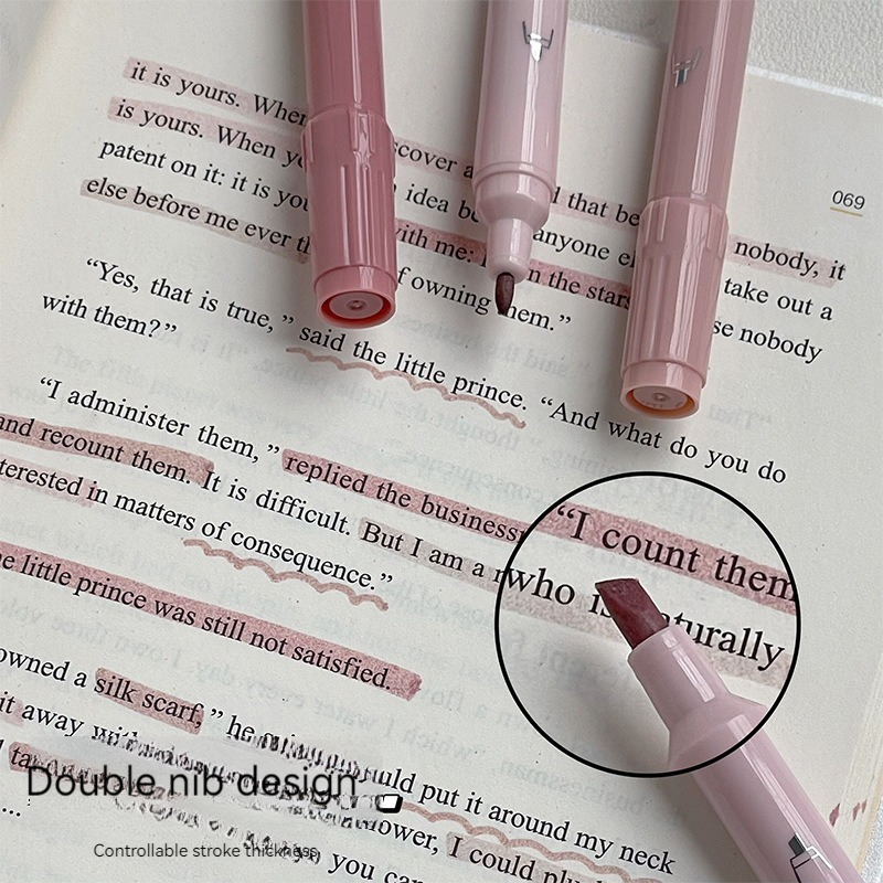 4Pcs/Set Gradient Double Head  - Highlighter Set Pastel review and price
