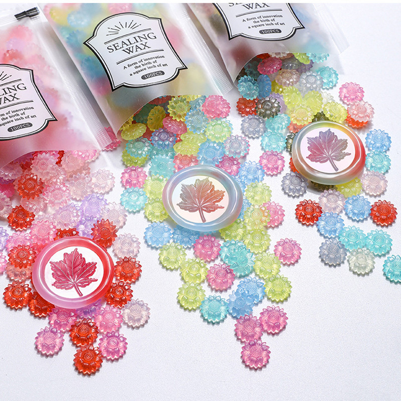 100pcs Translucent Sunflower S - Wax Seal Stamp Kit review and price
