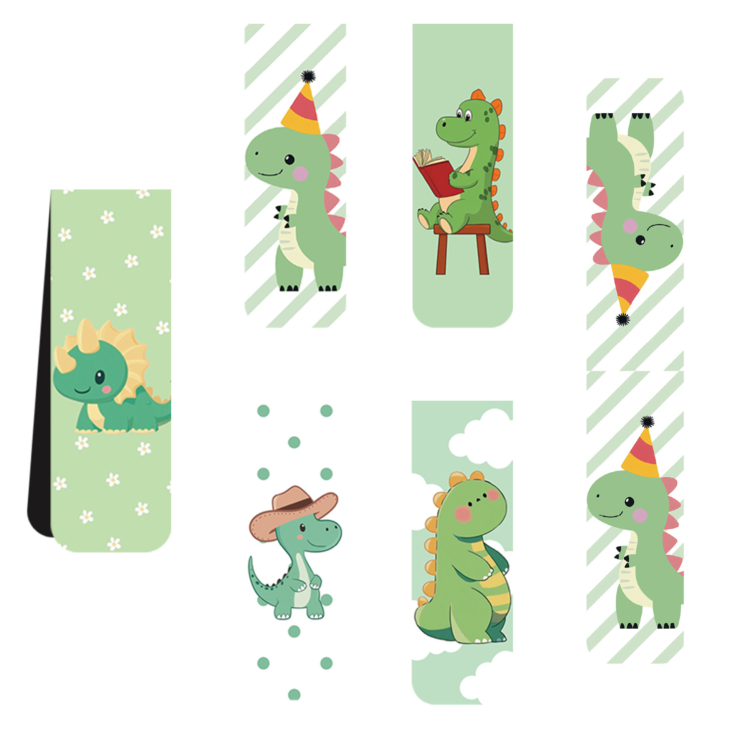 5Pcs/Set Cute Cartoon Dinosaur - Bookmark Magnetic Clip review and price